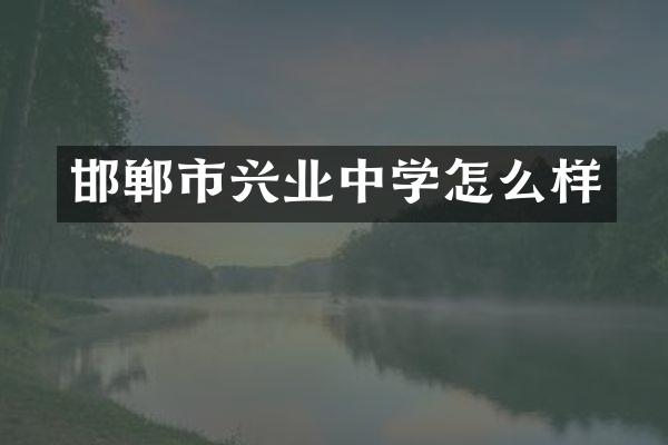 邯郸市兴业中学怎么样