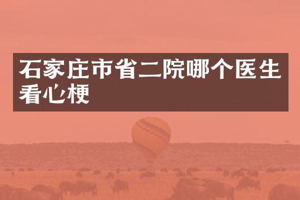石家庄市省二院哪个医生看心梗
