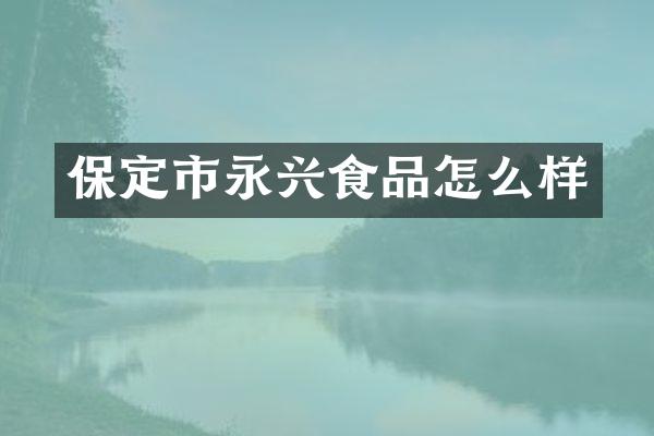 保定市永兴食品怎么样