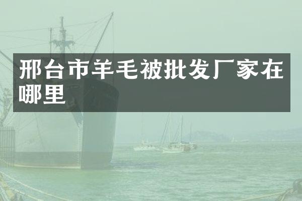 邢台市羊毛被批发厂家在哪里