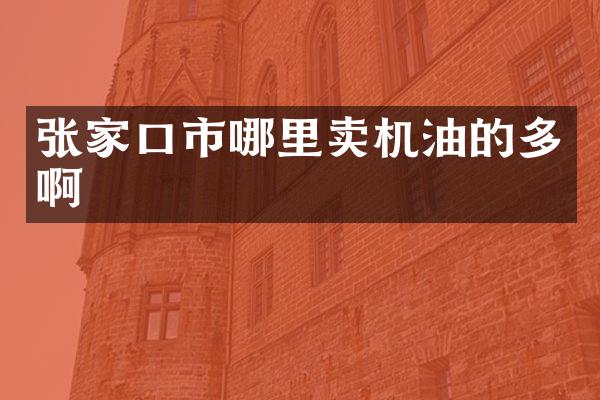 张家口市哪里卖机油的多啊
