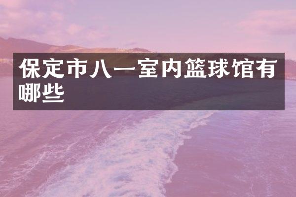 保定市八一室内篮球馆有哪些