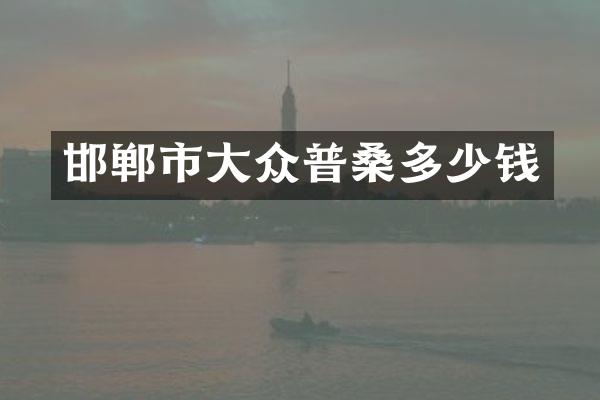 邯郸市大众普桑多少钱