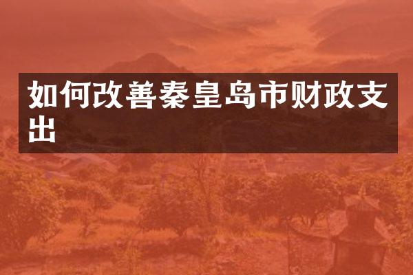 如何改善秦皇岛市财政支出