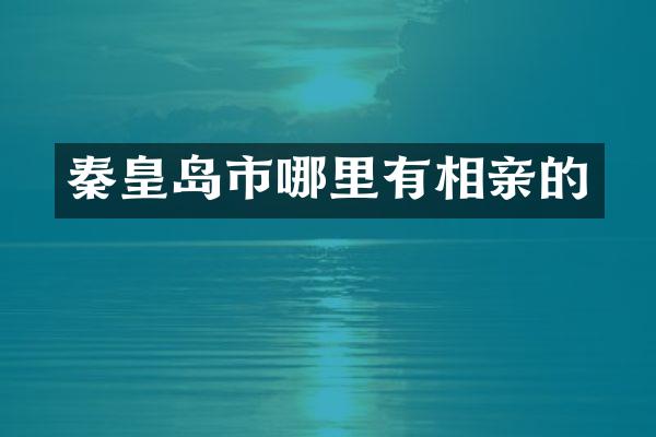 秦皇岛市哪里有相亲的