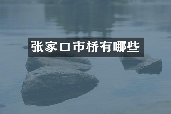 张家口市桥有哪些