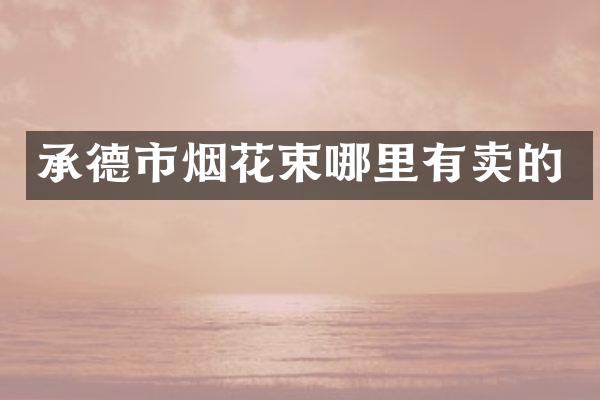 承德市烟花束哪里有卖的