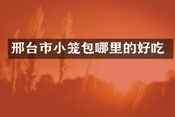 邢台市小笼包哪里的好吃
