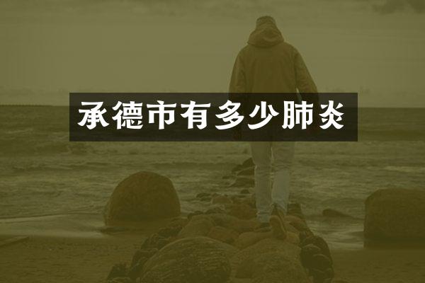 承德市有多少肺炎