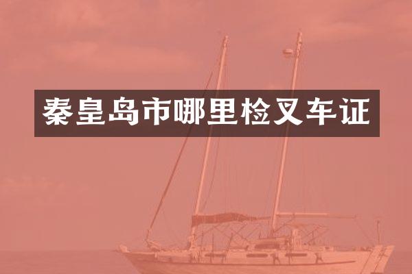 秦皇岛市哪里检叉车证