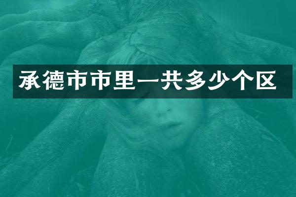 承德市市里一共多少个区