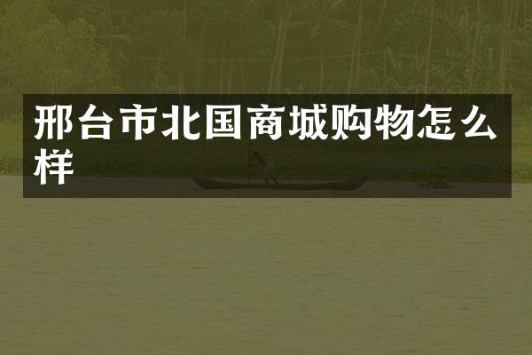 邢台市北国商城购物怎么样