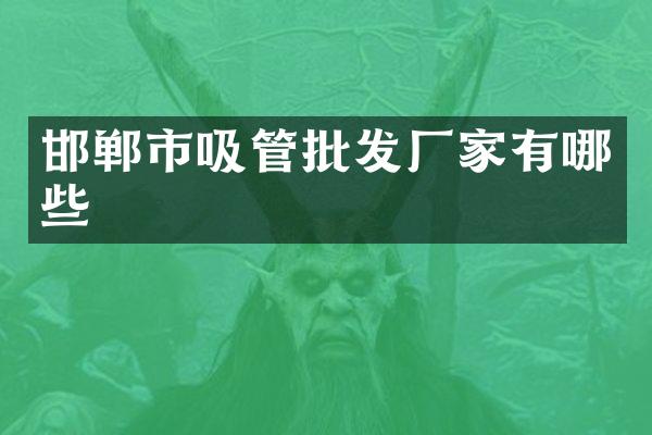 邯郸市吸管批发厂家有哪些
