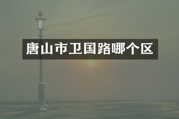 唐山市卫国路哪个区