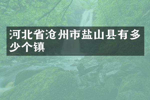 河北省沧州市盐山县有多少个镇