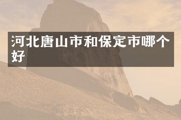 河北唐山市和保定市哪个好