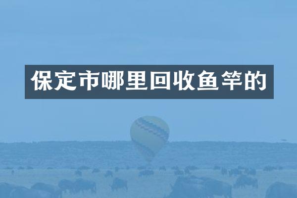 保定市哪里回收鱼竿的