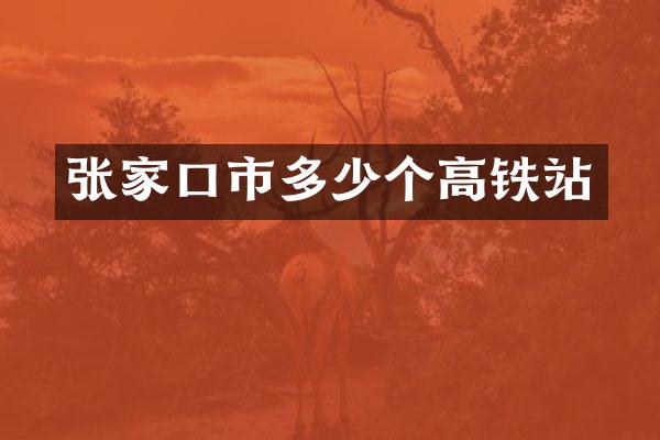 张家口市多少个高铁站