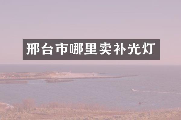邢台市哪里卖补光灯
