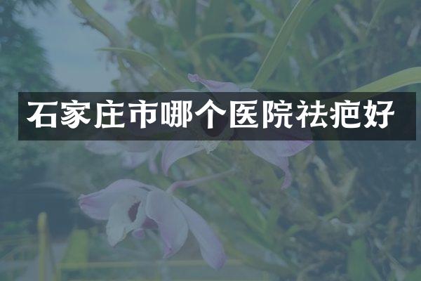 石家庄市哪个医院祛疤好