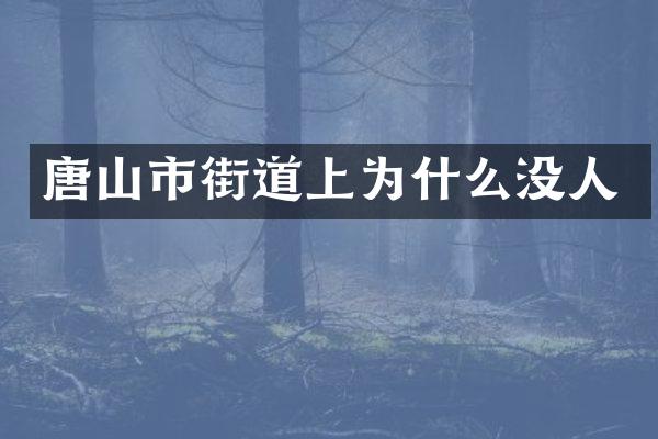 唐山市街道上为什么没人