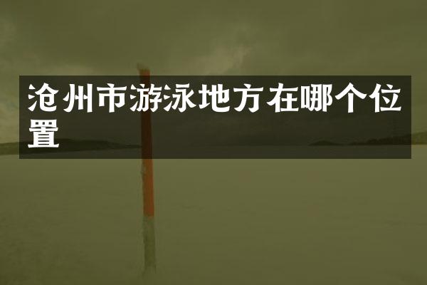 沧州市游泳地方在哪个位置