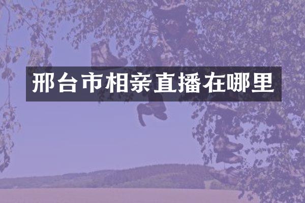 邢台市相亲直播在哪里