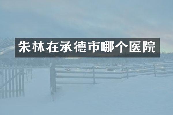 朱林在承德市哪个医院