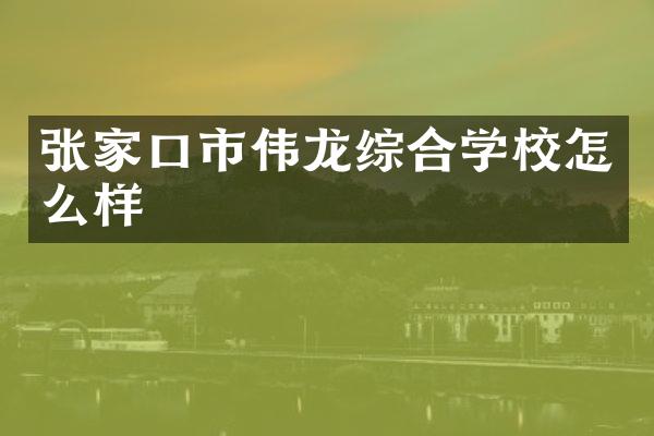 张家口市伟龙综合学校怎么样