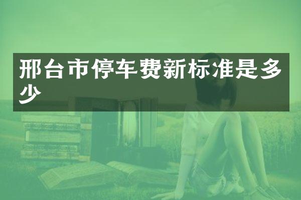 邢台市停车费新标准是多少
