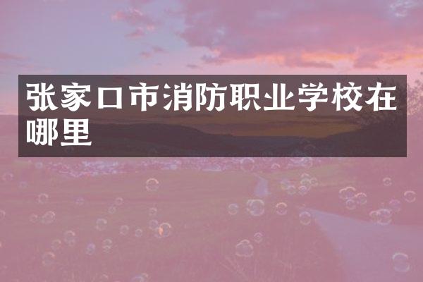 张家口市消防职业学校在哪里