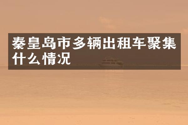 秦皇岛市多辆出租车聚集什么情况