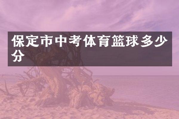 保定市中考体育篮球多少分