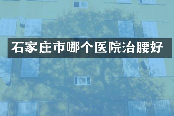 石家庄市哪个医院治腰好
