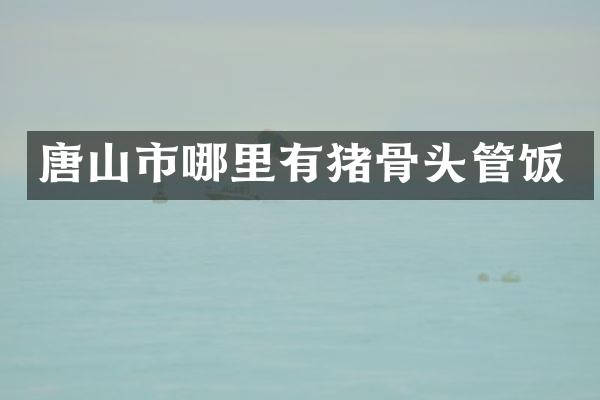 唐山市哪里有猪骨头管饭