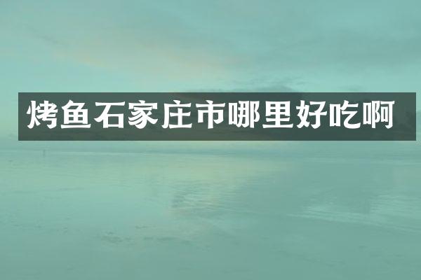 烤鱼石家庄市哪里好吃啊