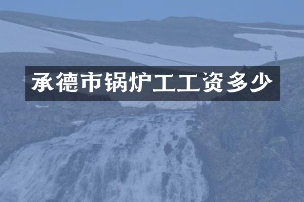 承德市锅炉工工资多少