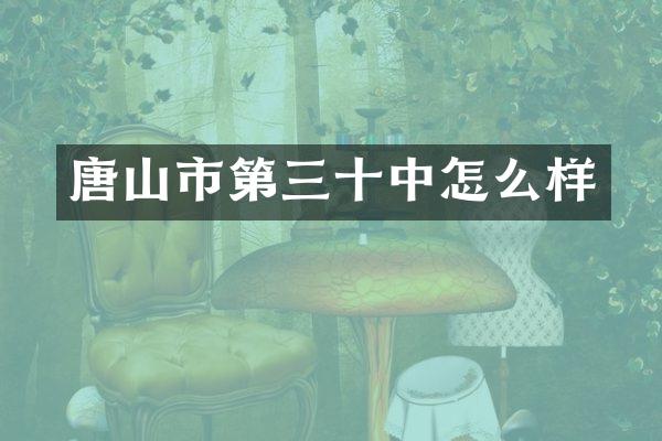唐山市第三十中怎么样