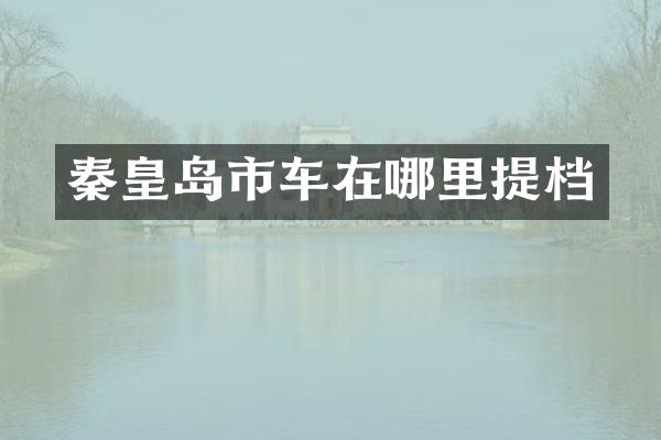 秦皇岛市车在哪里提档