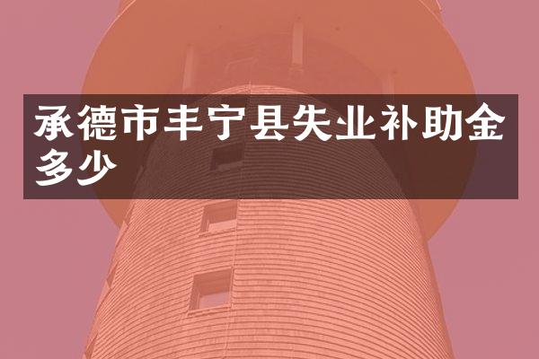 承德市丰宁县失业补助金多少