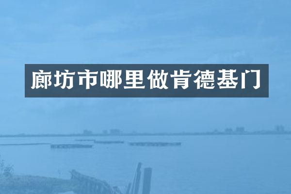 廊坊市哪里做肯德基门