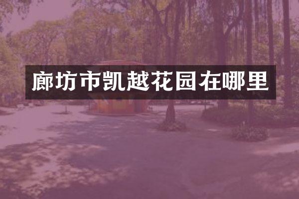 廊坊市凯越花园在哪里