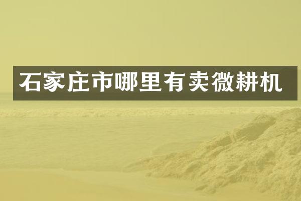 石家庄市哪里有卖微耕机