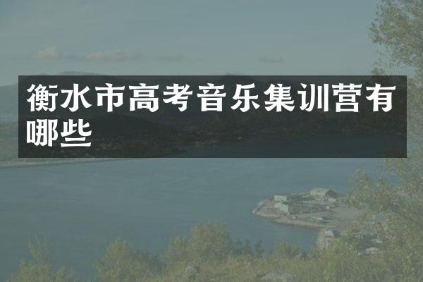 衡水市高考音乐集训营有哪些