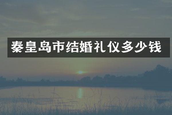 秦皇岛市结婚礼仪多少钱