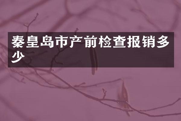 秦皇岛市产前检查报销多少