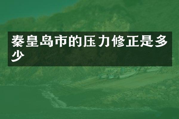 秦皇岛市的压力修正是多少