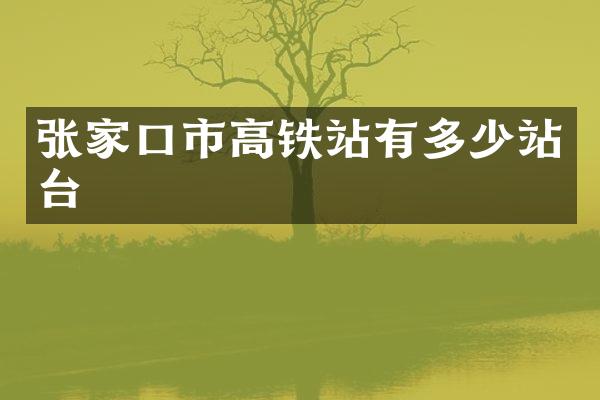 张家口市高铁站有多少站台