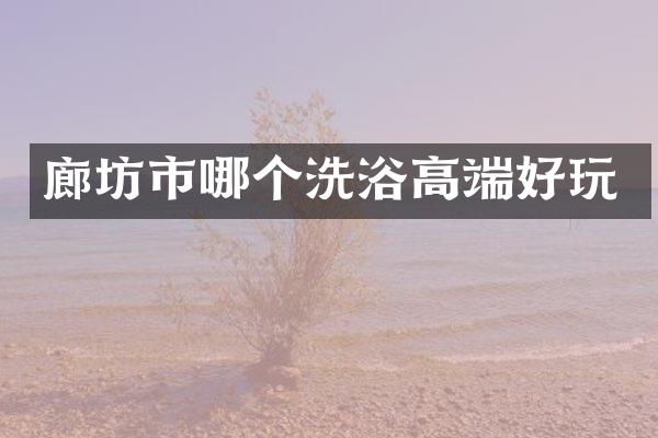 廊坊市哪个洗浴高端好玩