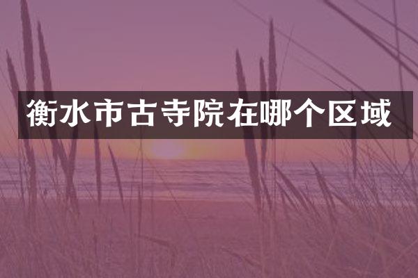 衡水市古寺院在哪个区域